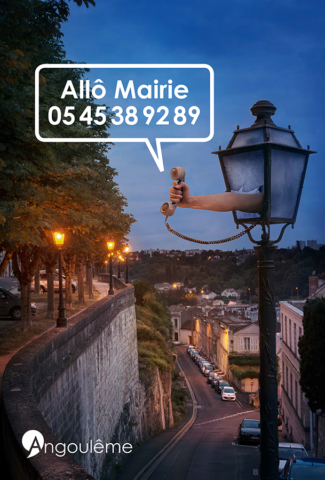 Campagne Allô Mairie pour la mairie d'Angoulême