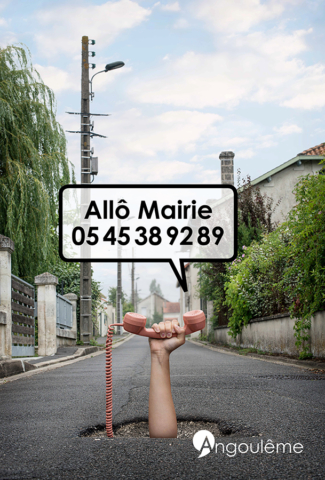Campagne Allô Mairie pour la mairie d'Angoulême