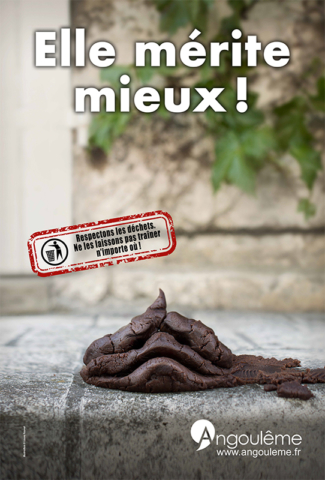 Campagne de propreté dans la ville pour la mairie d'Angoulême