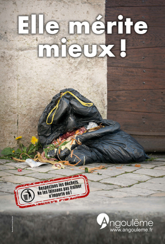 Campagne de propreté dans la ville pour la mairie d'Angoulême